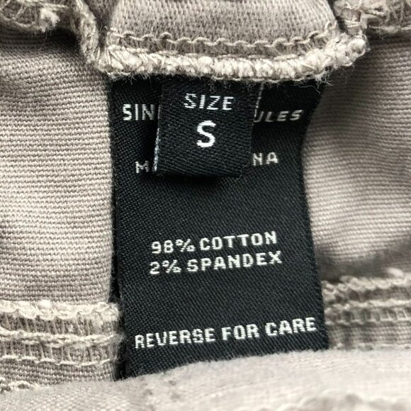 Sincerely Jules Womens Pants Small Wide Leg Raw Hem Casual Drastring Taupe - Picture 8 of 14